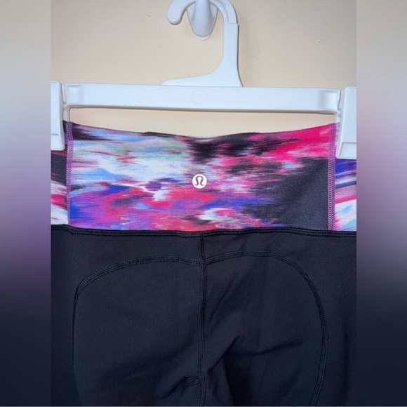 Lululemon Athletica Gather & Crow Crop ll Full On Luon Leggings Size 4 - Picture 8 of 12